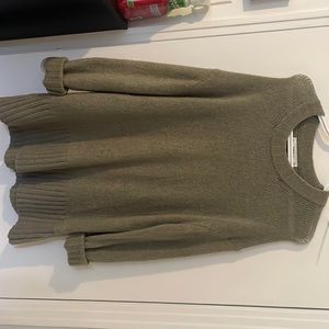 Zara dress size medium GREEN/KAKI winter oversized dress